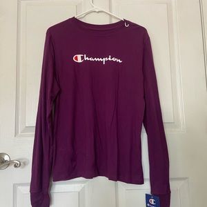 Purple Champion long sleeve shirt
